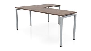 L Shaped Desks Office Source Furniture 72in x 60in Slender L-Desk 