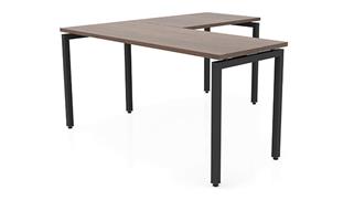 L Shaped Desks Office Source Furniture 60in x 66in Slender L-Desk 