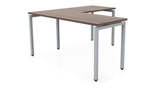 L Shaped Desks Office Source Furniture 60in x 72in Slender L-Desk 