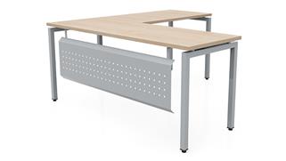 L Shaped Desks Office Source Furniture 66in x 66in Slender L-Desk with Modesty Panel 