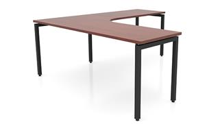 L Shaped Desks Office Source Furniture 72in x 84in Curve Corner L-Desk