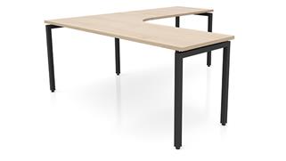 L Shaped Desks Office Source Furniture 72in x 84in Curve Corner L-Desk 