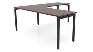 L Shaped Desks Office Source Furniture 72in x 78in Curve Corner L-Desk 