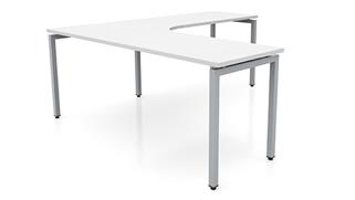 L Shaped Desks Office Source Furniture 72in x 84in Curve Corner L-Desk (72inx24-36in Curve Desk, 48inx24in Return)
