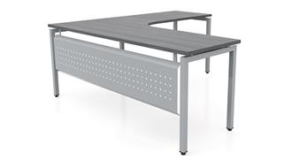 L Shaped Desks Office Source Furniture 72in x 72in Curve Corner L-Desk with Modesty Panel 