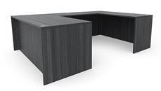 U Shaped Desks Office Source Furniture 60" x 96" U-Desk (60"x30" Desk, 42"x24" Bridge)