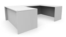 U Shaped Desks Office Source Furniture 66in x 96in U-Desk (66inx30in Desk, 42inx24in Bridge)