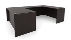 U Shaped Desks Office Source Furniture 60" x 102" U-Desk (60"x30" Desk, 48"x24" Bridge)