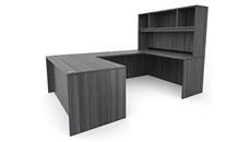 U Shaped Desks Office Source Furniture 72in x 101in U-Desk with Open Hutch (72inx30in Desk, 47inx24in Bridge)