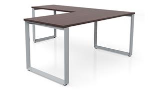 L Shaped Desks Office Source Furniture Extra Deep 72in x 72in Beveled Loop Leg L-Desk