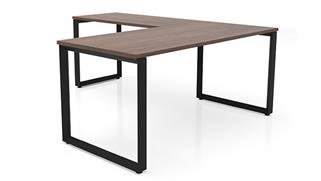 L Shaped Desks Office Source Furniture 66in x 66in Beveled Loop Leg L-Desk