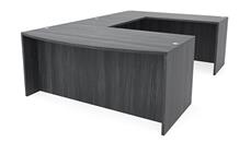 U Shaped Desks Office Source Furniture 71" x 107" Bow Front U Shaped Desk
