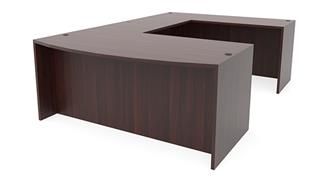 U Shaped Desks Office Source Furniture 72in x 100in Bow Front U-Shaped Desk