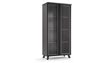Bookcases Office Source Furniture 4 Shelf Bookcase with Glass Doors