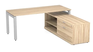 L Shaped Desks Office Source Furniture 72x30 OnTask Low Wall Cabinet L-Desk