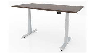 Adjustable Height Desks & Tables Office Source Furniture 60in x 30in Dual Motor 2 Stage Adjustable Height Sit to Stand Desk