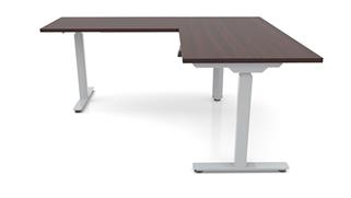 Adjustable Height Desks & Tables Office Source Furniture 60in x 6ft Corner Electronic Adjustable Height Sit-to-Stand L-Desk