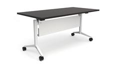 Training Tables Office Source Furniture 60" x 30" Flip Top Nesting Table with Modesty Panel