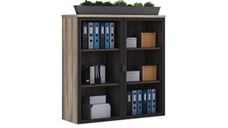 Bookcases Office Source Furniture Bookcase with Metal Doors