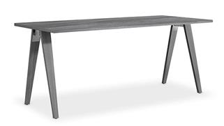 Executive Desks Office Source Furniture 48in x 30in Wood A Leg Desk