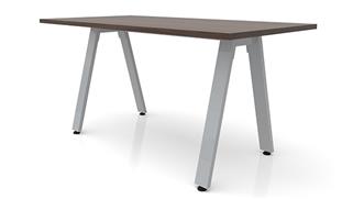 Executive Desks Office Source Furniture 72in x 24in Metal A-Leg Desk