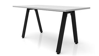 Executive Desks Office Source Furniture 72in x 36in Metal A-Leg Desk