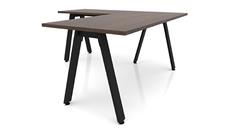 L Shaped Desks Office Source Furniture 60in x 66in Metal A-Leg L-Shaped Desk