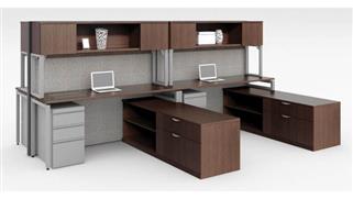 Workstations & Cubicles Office Source Furniture Workstation for 4 with Storage