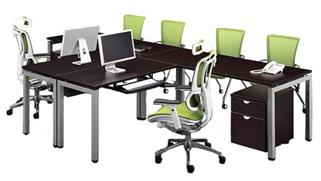 L Shaped Desks Office Source Furniture 120in 2 Person L Shaped Table Desk