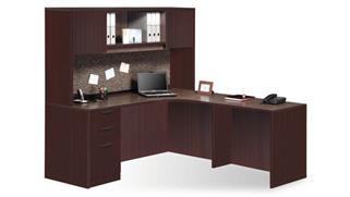 L Shaped Desks Office Source Furniture 72in x 66in L Shaped Desk with Hutch