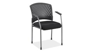 Side & Guest Chairs Office Source Furniture Guest Chair with Arms and Titanium Frame