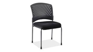 Side & Guest Chairs Office Source Furniture Armless Guest Chair with Titanium Frame