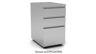 File Cabinets Office Source Furniture Metal 3 Drawer Pedestal with Casters