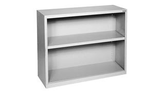 Bookcases Office Source Furniture 35" W x 30"H - 2 Shelf Steel Bookcase