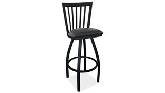 Counter Stools Office Source Furniture Cafe Height High Back Wood Chair with Cushioned Seat