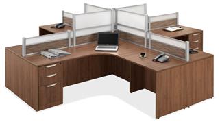 Office Panels & Partitions Office Source Furniture Combination Fabric / Acrylic 36in Panel