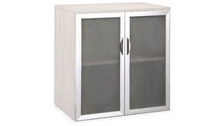 Storage Cabinets Office Source Furniture 37-1/4in H Glass Door Storage Cabinet