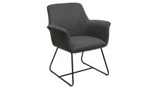Side & Guest Chairs Office Source Furniture Mid Back Guest Chair with Metal Sled Base
