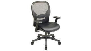 Office Chairs WFB Designs Professional Matrex Back Chair with Leather Seat