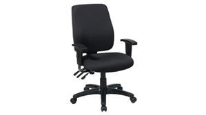 Office Chairs WFB Designs High Back Ergonomic Dual-Function w/ Arms Fabric Seat and Back Office Chair