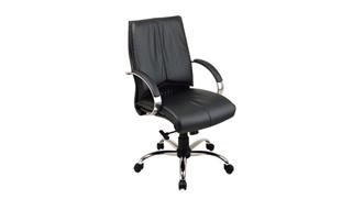 Office Chairs WFB Designs Mid Back Leather Executive Chair