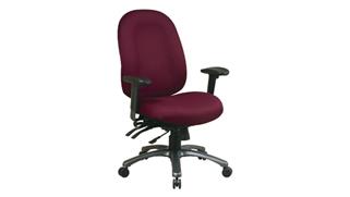 Office Chairs WFB Designs High Back Ergonomic Multi-Function Fabric Seat and Back Office Chair