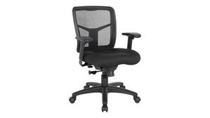Office Chairs WFB Designs Mesh Mid Back Synchro Function Office Chair - Quick Ship Black