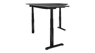 Standing Height Desks WFB Designs 72in x 72in Height Adjustable L-Desk with 3 Stage Motor
