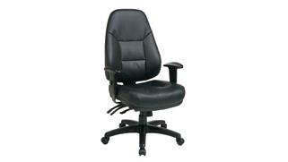Office Chairs WFB Designs High Back Polyurethane Manager Chair with Rachet Back
