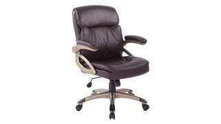 Office Chairs WFB Designs Mid Back Leather Manager Chair