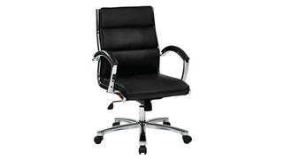 Office Chairs WFB Designs Mid Back Faux Leather Manager Chair