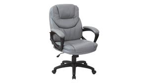 Office Chairs WFB Designs Faux Leather Manager Chair with Padded Arms