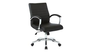Office Chairs WFB Designs Low Back Faux Leather Chair
