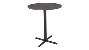 Conference Tables WFB Designs 30in Round Table with Black Metal Base - Cafe Height